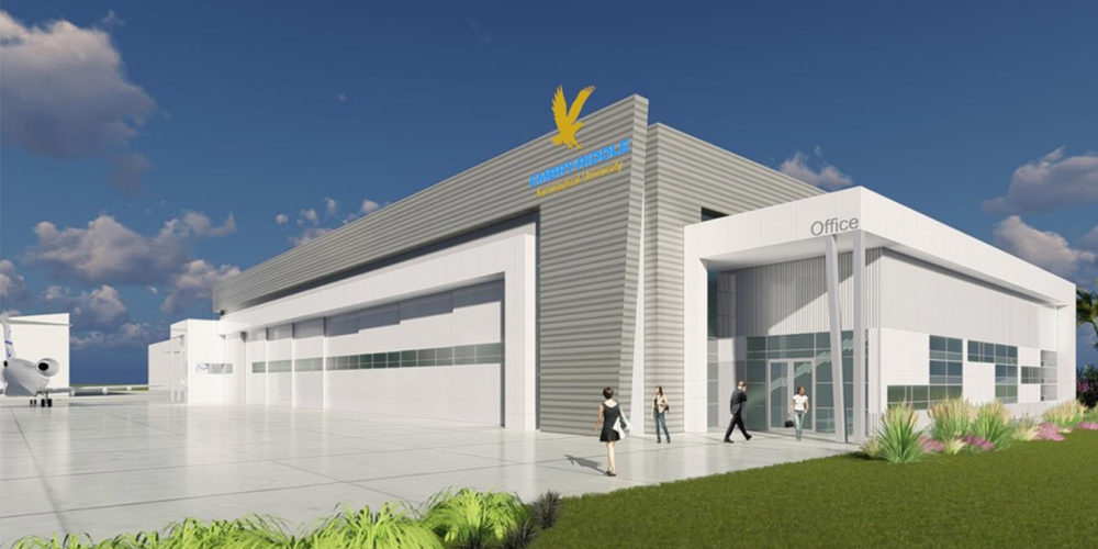 Conceptual rendering of the new aviation and engineering research center at Embry-Riddle.