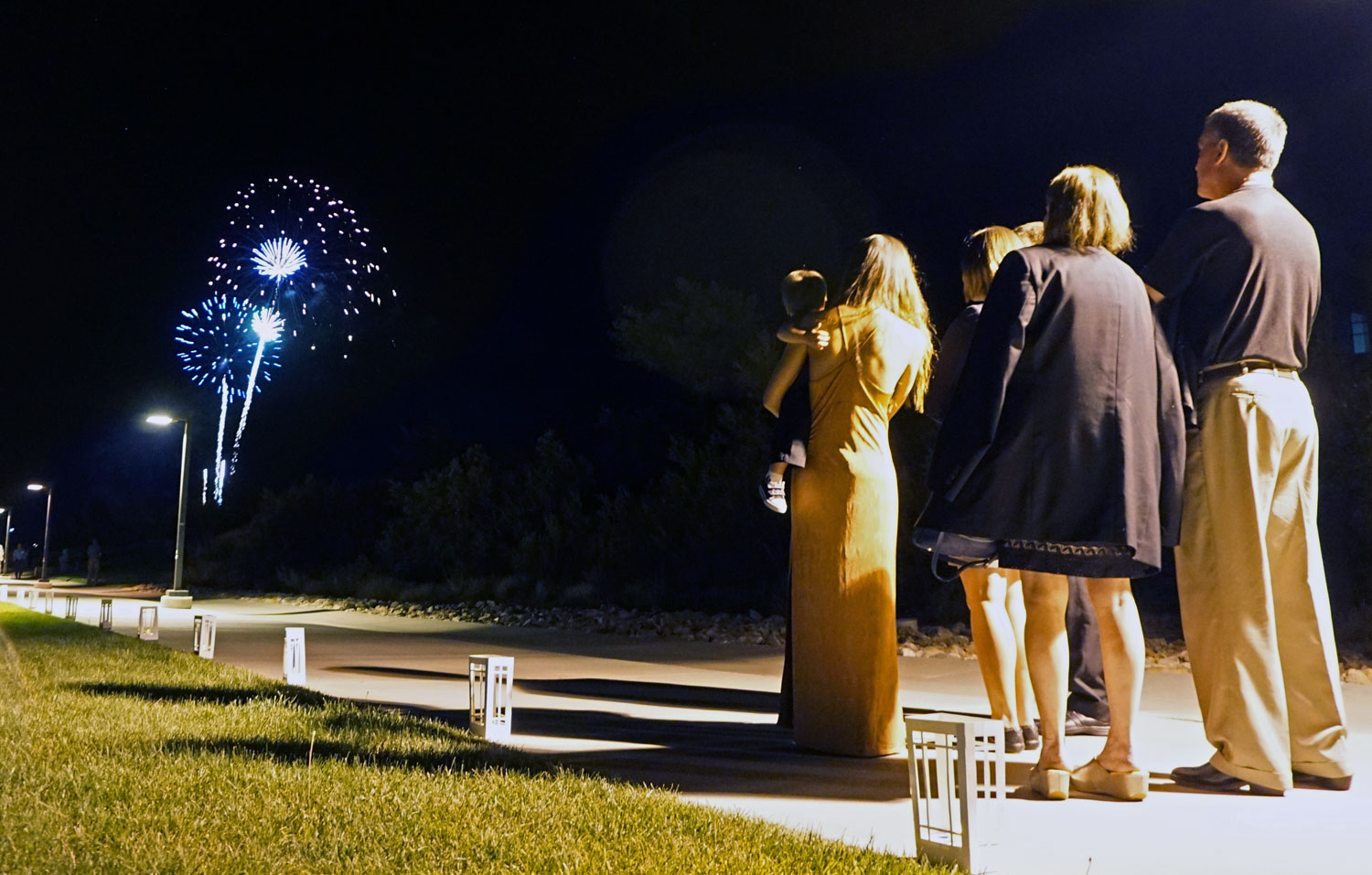 Fireworks cap the celebration. (Alan Cesar photo)