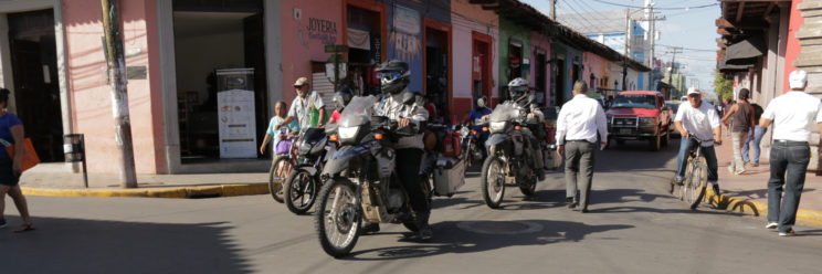 Dom Metcalf and T.J. Matheus travel through León, Nicaragua. Photo by Hector Estrada.