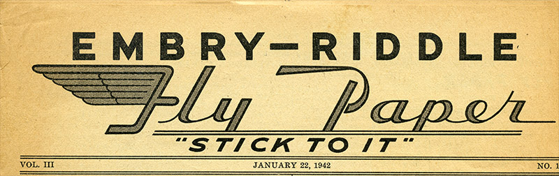 Embry-Riddle Fly Paper Logo