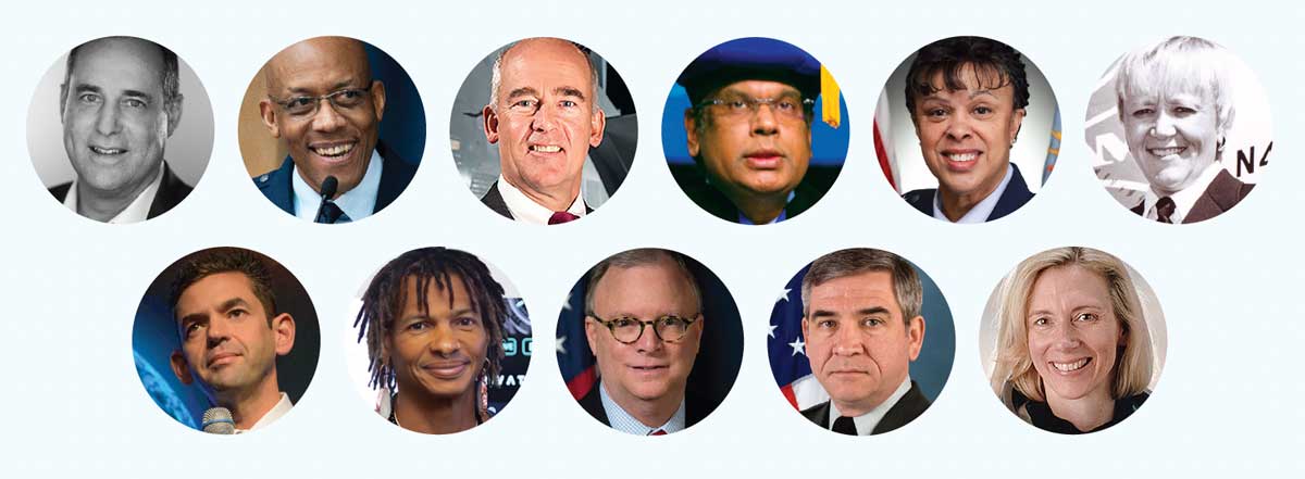 collage of portraits of alumni profiled