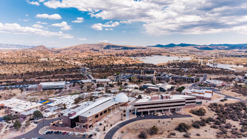 Current aerial view of the Prescott Campus.
